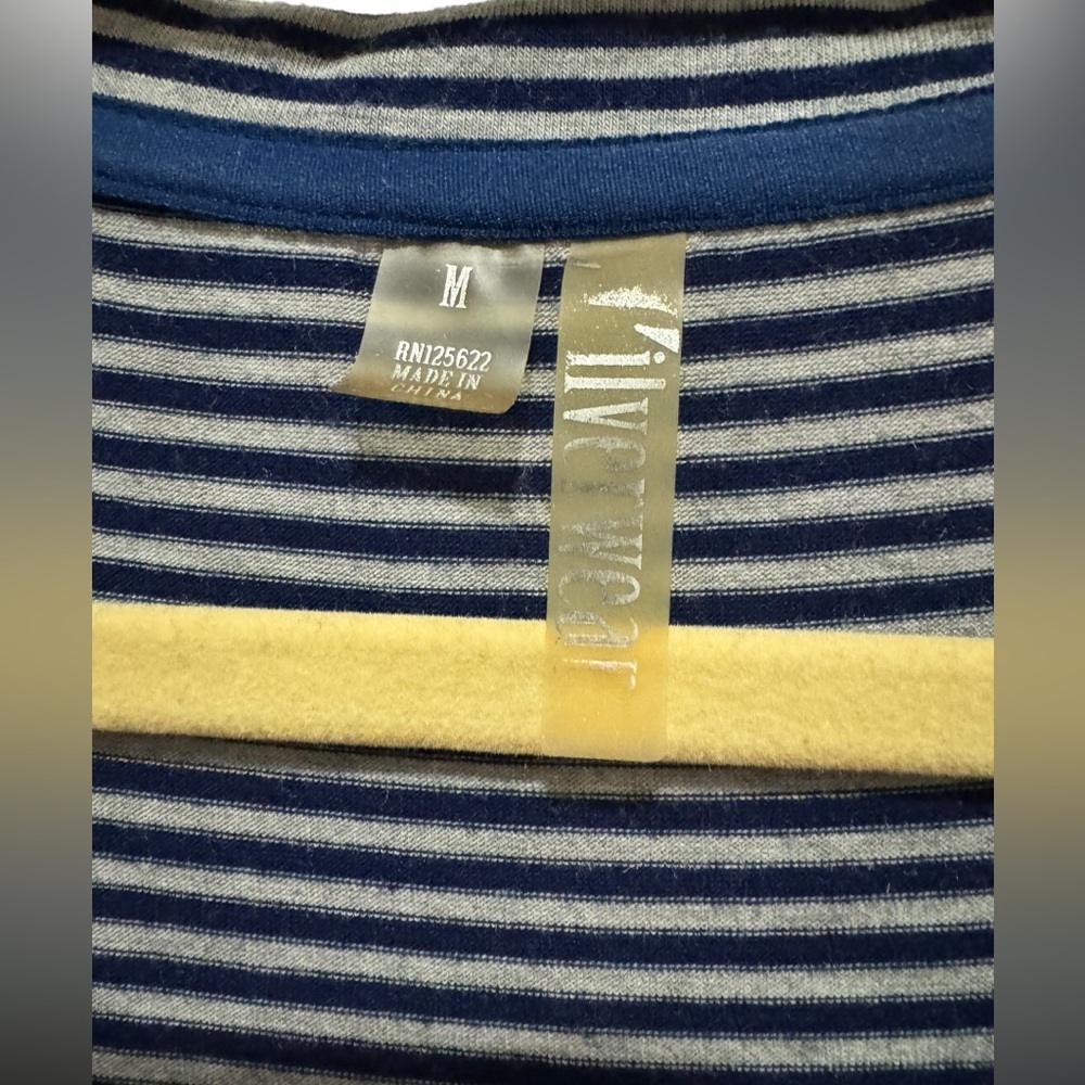Silverwear - Blue / Gray Striped tunic top - Size M - Picture 3 of 8